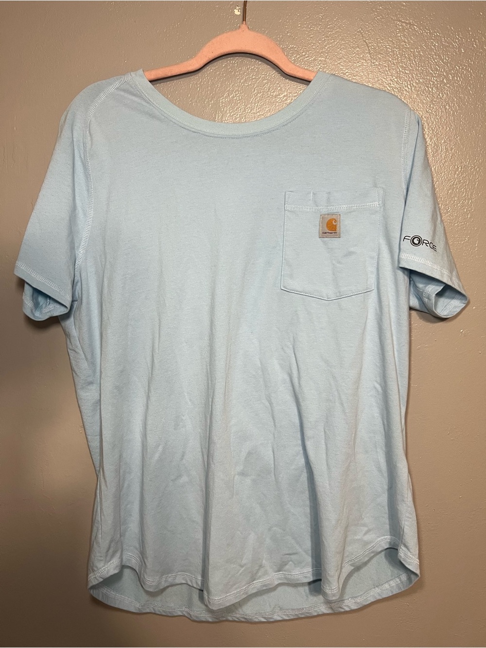 Carhartt Force Relaxed Fit T-Shirt Chest Pocket and Logo Size: XL (16-18)